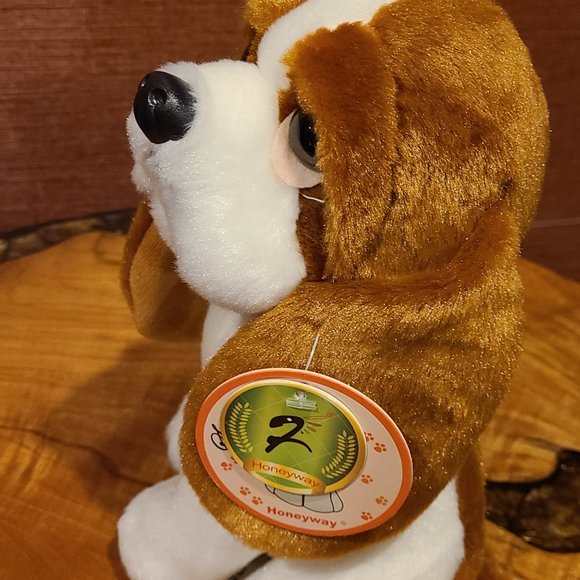 New Honeyway sad Sam basset hound Puppy/dog Soft classic Plush Stuffed toy 8" in - Picture 6 of 12